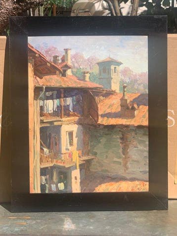 Luigi Nobili (XX) - Case di Bagliano Micca- Biella