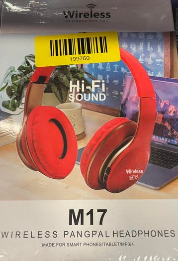 Draadloze Bluetooth Headset Rood, Ophalen of Verzenden, Nieuw
