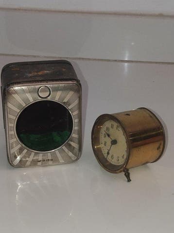 Réveil de voyage - - Argent 925 - 1880-1920