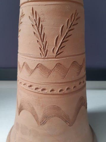 Vintage Bak - Terracotta - 1980-1990 - Grote trompet -