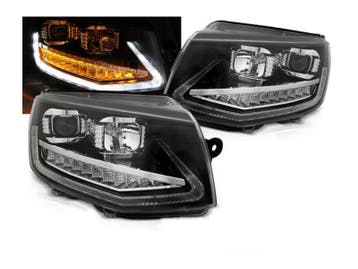 LED DRL knipperlicht koplampen Black, Auto-onderdelen, Verzenden, Nieuw, Volkswagen