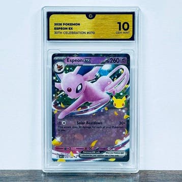 Pokémon Graded card - Espeon ex 070- 30th Anniversary –, Nieuw