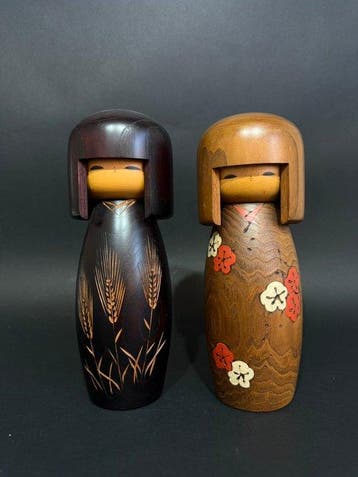 Usaburo - sculptuur, Usaburo Creative Kokeshi Dolls – Set of