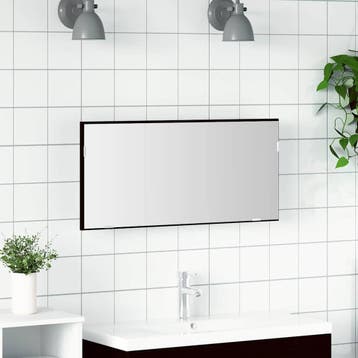 vidaXL Spiegel Zwart eiken 80 x 37 cm Glas en Geengineerd, Verzenden, Nieuw