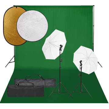 vidaXL Fotostudioset met verlichtingsset, achtergrond en, Verzenden
