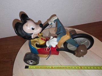 Marx - Jouet Rare Battery Operated Mickey Mouse On Tricycle