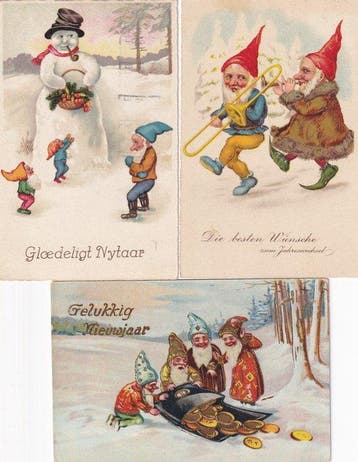 Zwerge - Gnome - Wichtel - Ansichtkaart (88) - 1900-1955, Gelopen