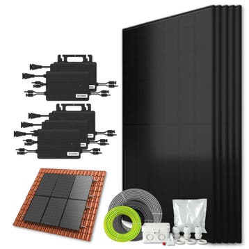 Zonnepanelen pakket voor schuindak - 2.2 kW - 5x 430, Doe-het-zelf en Bouw, Ophalen of Verzenden, Nieuw