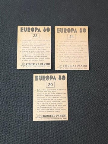 1980 Panini Europa 80 Lot 3 Stickers Sticker - Presque, Nieuw