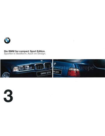 1997 BMW 3 SERIE COMPACT SPORT EDITION BROCHURE DUITS, Nieuw
