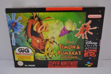 Disneys Timon & Pumbaas Jungle Games - NEW (SNES EUR CIB)
