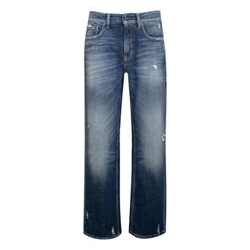 Cambio • blauwe destroyed jeans • 36, Kleding | Dames, Cambio, Nieuw, Maat 36 (S), Verzenden