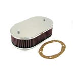 K&N carburateur luchtfilter ovaal groot passend voor Solex/M, Auto-onderdelen, Verzenden, Nieuw