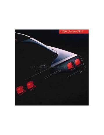 1991 CHEVROLET ZR-1 CORVETTE BROCHURE ENGELS (USA), Livres