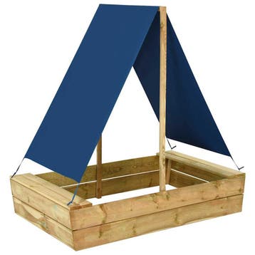 vidaXL Zandbak met dak 80x60x97,5 cm geïmpregneerd, Verzenden, Nieuw