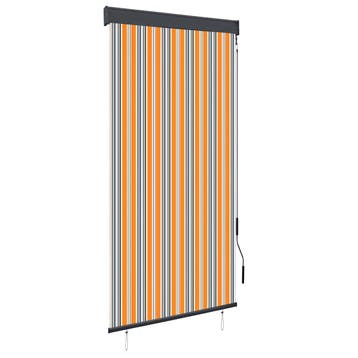 vidaXL Rolgordijn voor buiten 100x250 cm geel en blauw, Huis en Inrichting, Verzenden, Nieuw
