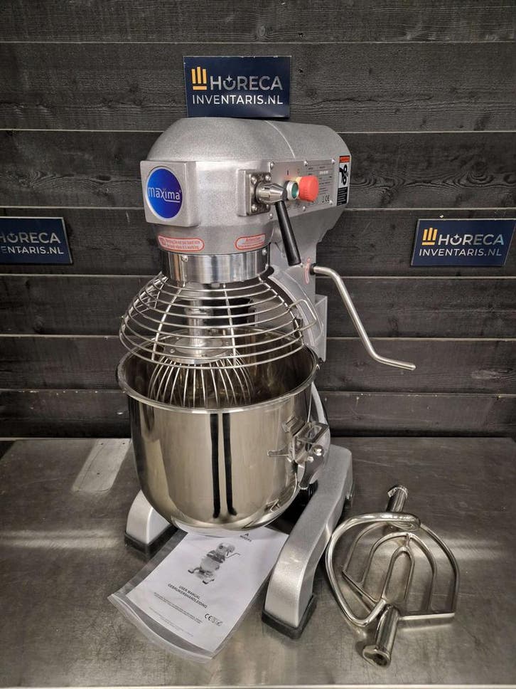 Planeetmenger | Maxima | 30 L | tot 15 kg deeg | 3 snelheden, Zakelijke goederen, Horeca | Keukenapparatuur, Nieuw in verpakking