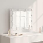 vidaXL Make-up Spiegel Wit 60 x 55 x 18 cm Glas en, Huis en Inrichting, Verzenden, Nieuw