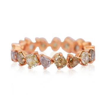 Ring - 18 karaat Roségoud - 2.63ct. tw. Diamant (Natuurlijk)