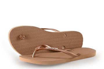 Havaianas Slippers in maat 40 Beige, Kleding | Dames, Slippers, Verzenden, Beige, Zo goed als nieuw
