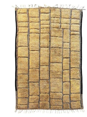 Marokkaans Mrirt-tapijt van wol – Groot 200x320 cm Dik, Huis en Inrichting, Stoffering | Tapijten en Vloerkleden, Nieuw