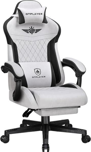 GTPLAYER Gamingstoel, ergonomische gamerstoel van stof met l, Verzenden, Nieuw