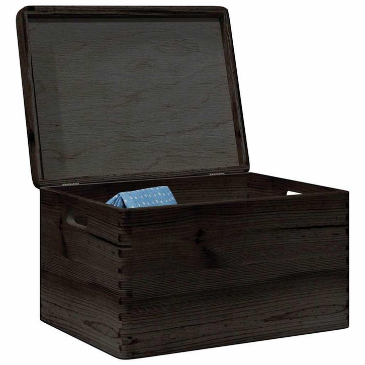 vidaXL Houten kist met deksel&handvatten 40x30x23cm, Doe-het-zelf en Bouw, Kratten en Dozen, Nieuw, Verzenden