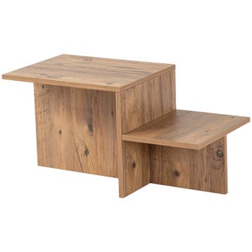 Evila Modern Coffee Table, Atlantic Pine, 80 X 40 X 40 Cm, Verzenden, Nieuw, Minder dan 50 cm, Scandinavisch