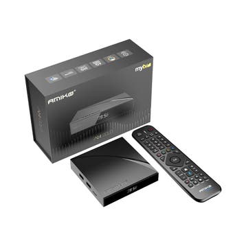 Amiko A14 Gold IPTV Set Top Box - Media streamer, Ophalen of Verzenden, Neuf
