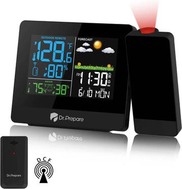 Projectiewekker Weerstation | Retour deal | 34% Korting!, Electroménager, Réveils, Verzenden