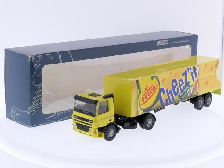 Schaal 1:50 Lion-toys No. 36 DAF CF 75 310 trekker met tr..., Hobby & Loisirs créatifs, Voitures miniatures | 1:50, Enlèvement ou Envoi