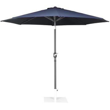 Parasol | SEVILLA | Marineblauw | Rond | UV-bestendig |, Verzenden, Nieuw in verpakking