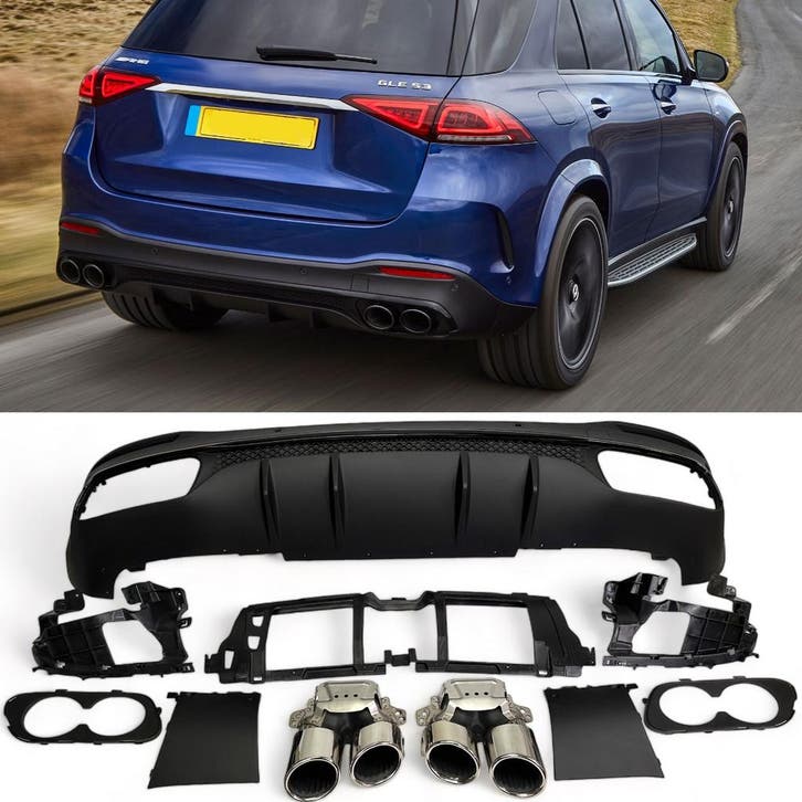 Geschikt voor Mercedes W167 GLE-Klasse SUV diffuser + uitlaa, Autos : Divers, Accessoires de voiture, Envoi