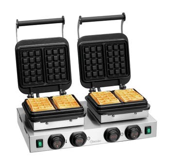 Wafelijzer | MDI 2BW160-101 | 2 Bakunits, Brusselse Wafel |, Verzenden, Nieuw in verpakking