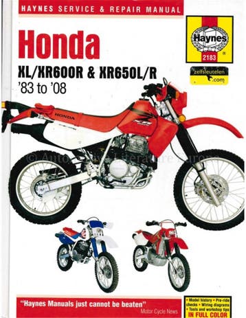 1983 - 2008 HONDA XL/XR600R | XR650L/R HAYNES, Boeken, Auto's | Boeken, Nieuw