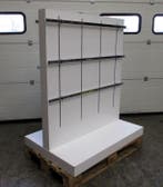 Display, Gondola, Rek, Stelling, B120 x D80 x H140 cm, wit, Nieuw in verpakking
