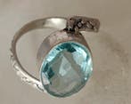 Sans prix de réserve - Bague Argent Aigue-marine - Anneau, Bijoux, Sacs & Beauté