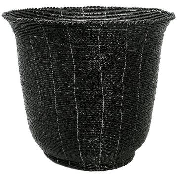 Bazar Bizar Kom Beaded Hoog - Zwart - L - Koppen & Mokken -, Verzenden, Nieuw, Overige materialen, Kop(pen) en/of Schotel(s)