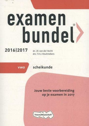 Examenbundel vwo Scheikunde 2016/2017 - van der Vecht, Verzenden, Nieuw