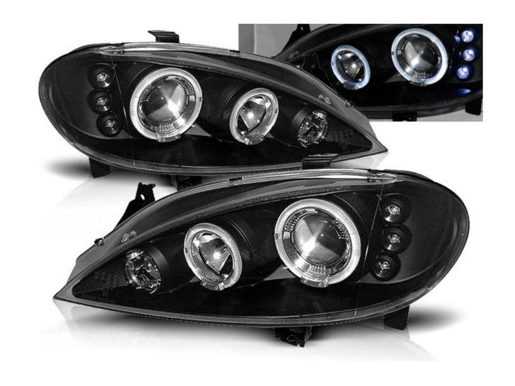 Angel Eyes koplampen Black geschikt voor Renault Megane, Auto-onderdelen, Verlichting, Nieuw, Renault, Verzenden