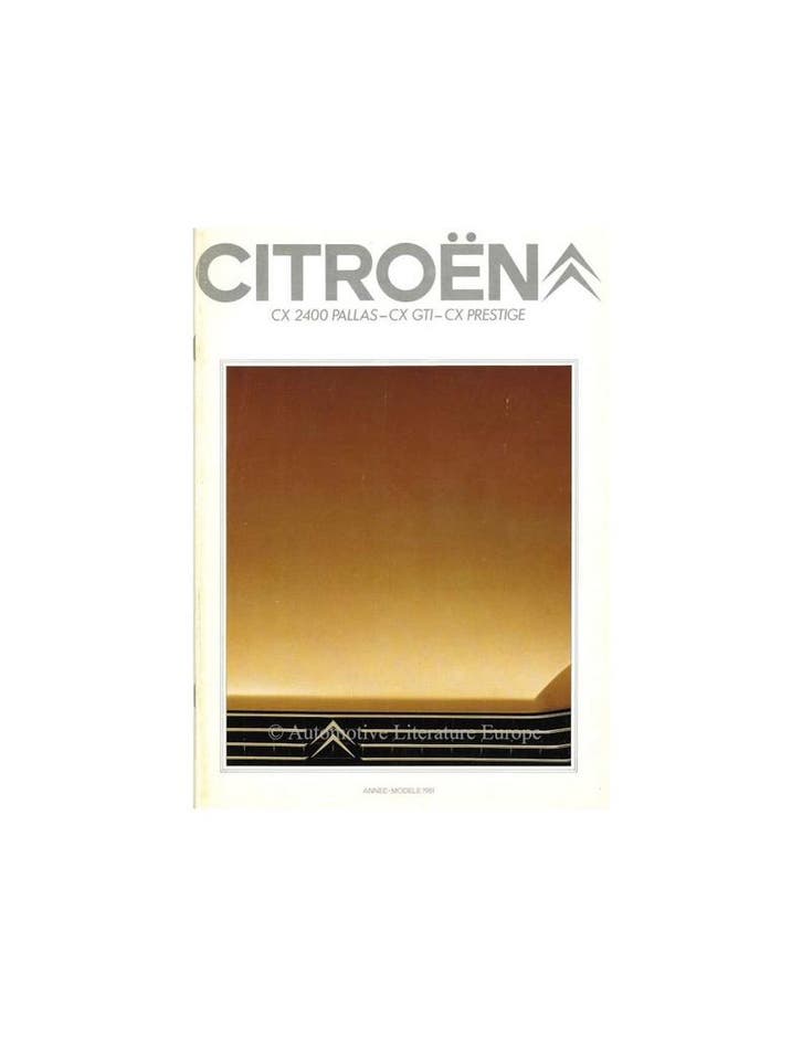 1981 CITROËN CX BROCHURE FRANS, Boeken, Auto's | Folders en Tijdschriften, Ophalen of Verzenden