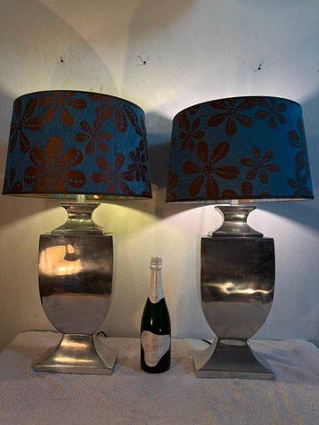 Light Makers - Tafellamp (2) - Textiel, Chroom