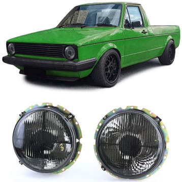 Koplampen Smoke Met Kruis VW Caddy 1 CS097