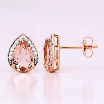 Zonder minimumprijs - Ring - 14 karaat Roségoud - 2.14ct.