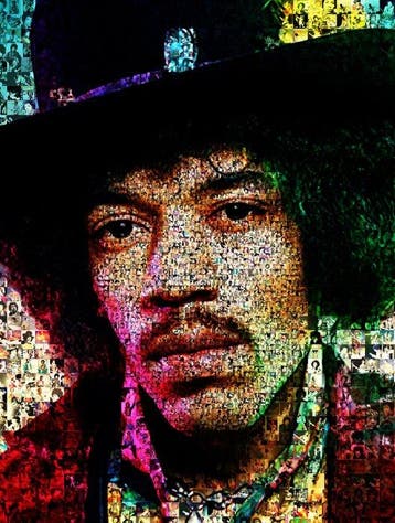 David Law - Crypto Jimi Hendrix III - Format XL 50X75