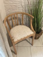 Fauteuil - Bois, Textile - Fauteuil en bois à coffre