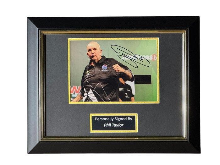 PDC World Darts Championship - Phil Taylor Signed Framed, Collections, Collections Autre