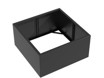 Aluminium plantenbak 120x120x60cm - Zonder bodem, Nieuw, Vierkant, Metaal, Tuin