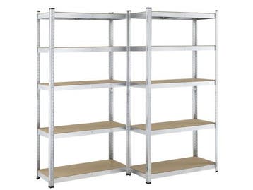 Veiling - 2 stuks Magazijnstelling - Basic - 180 x 90 x 40 c, Maison & Meubles, Armoires | Étagères