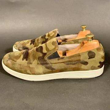 Prada Suede Slip-in Sneaker Camo UK 8 - Sneakers - Taille :